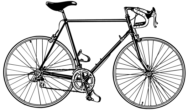 自行車矢量素材eps格式0003