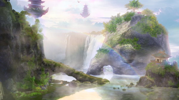 彩虹風(fēng)景圖片素材
