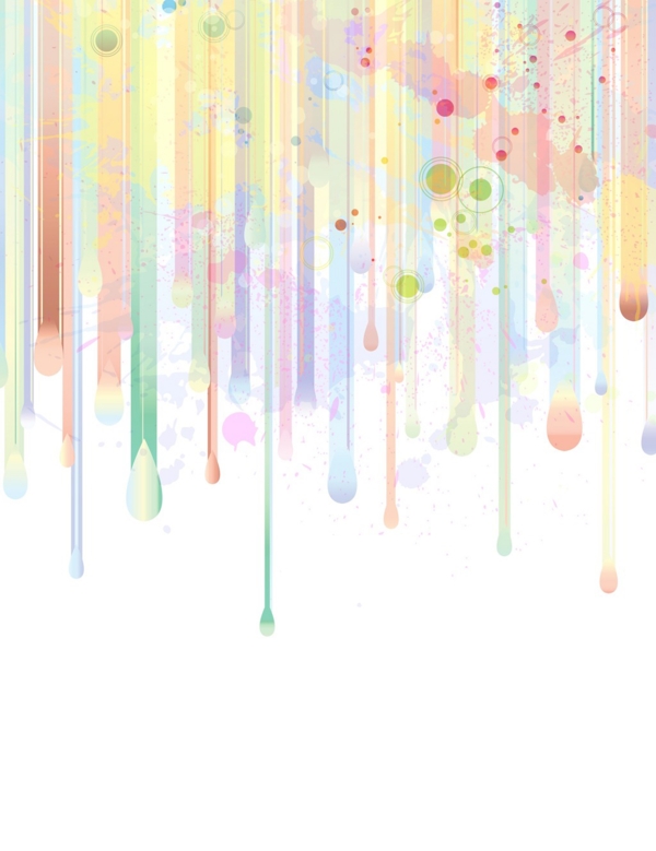 水彩背景矢量插畫