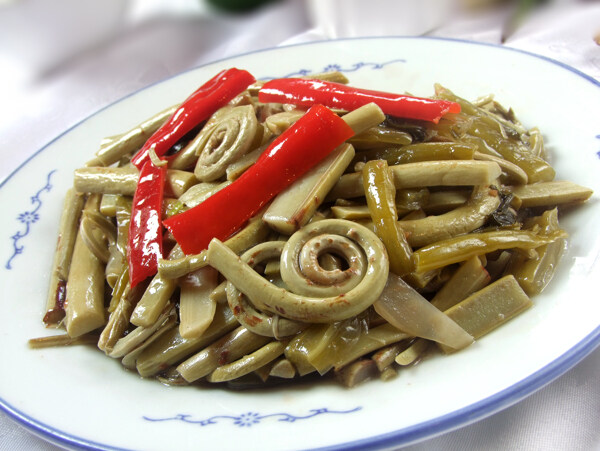 炒山蕨菜圖片