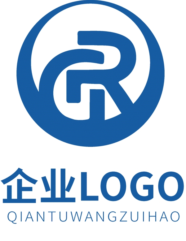 高端大气企业蓝色logo