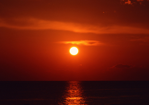 唯美意境夕陽圖片
