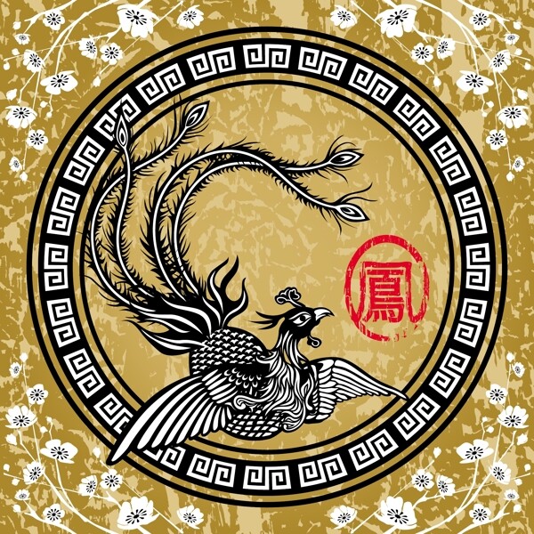鳳凰圖鳳凰案