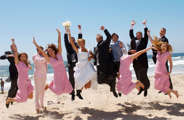 海滩婚礼图片
