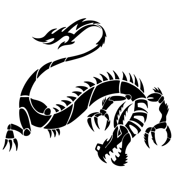 印花矢量圖靚仔裝動(dòng)物龍免費(fèi)素材