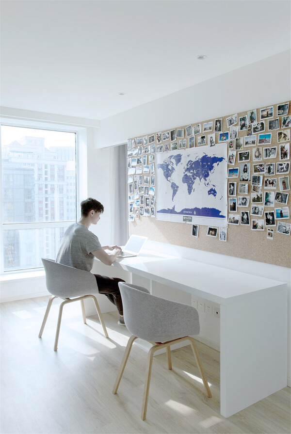 新中式极简风格办公室装修效果图