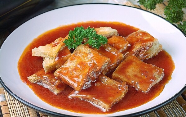 川菜茄汁脆皮豆腐图片