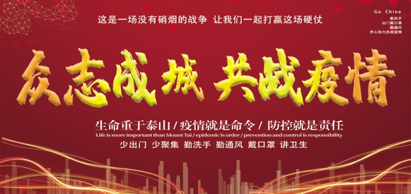 新型冠狀病毒防疫海報