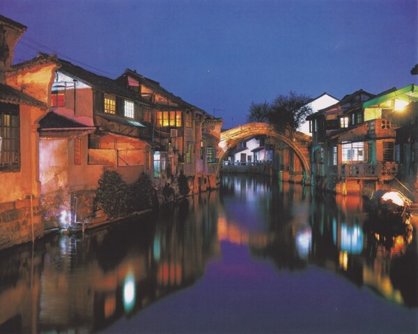 老上海夜景图片