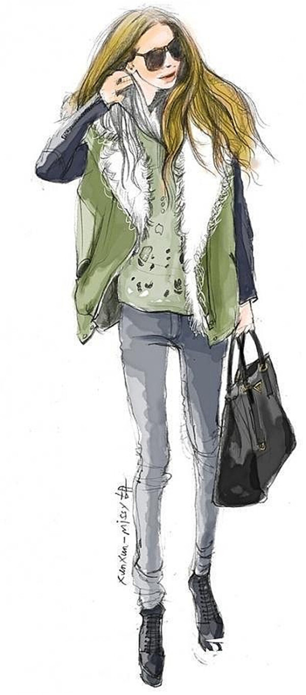 休閑女裝設計圖