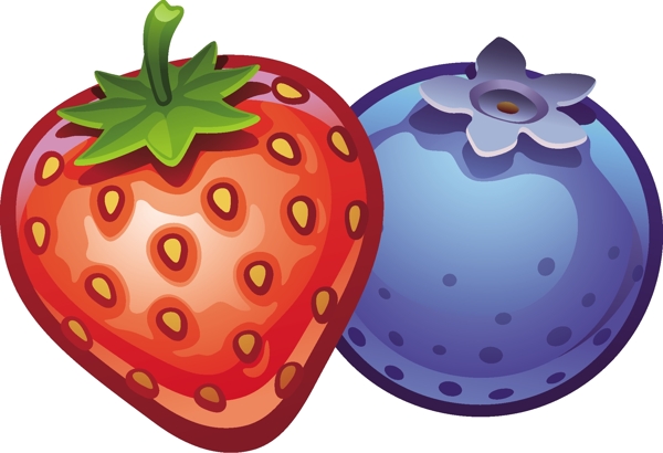 水果草莓蓝莓