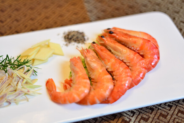 中餐海鲜明虾大虾图片