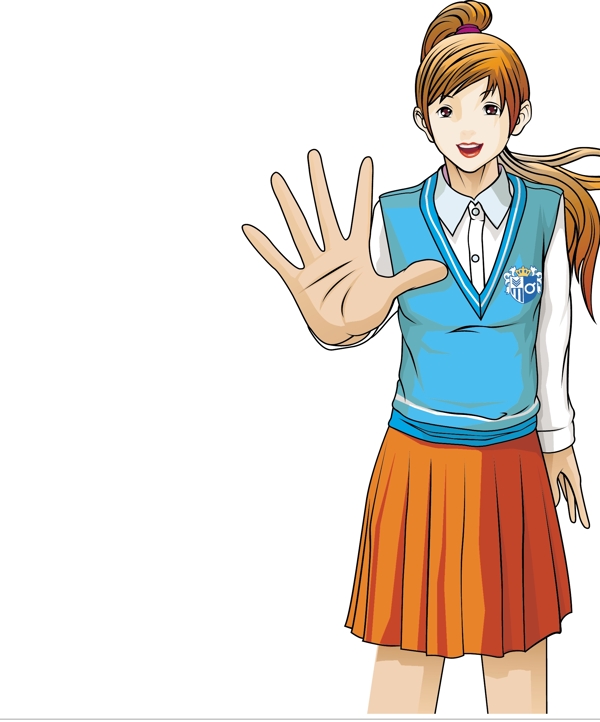 女性世界矢量人物AI0294