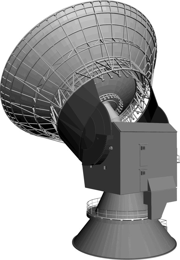 衛(wèi)星接收器監(jiān)測(cè)雷達(dá)矢量素材