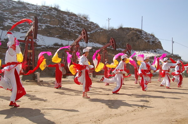 陕北秧歌图片