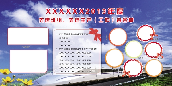 鐵路展板圖片
