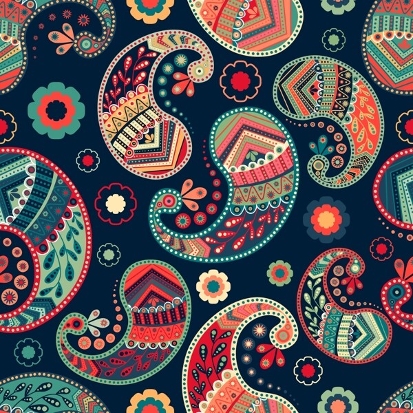 無縫花紋圖片