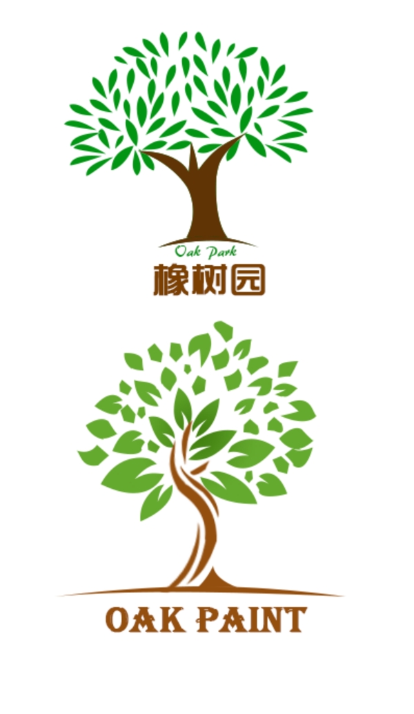 綠色環(huán)保產(chǎn)品大樹(shù)logo設(shè)計(jì)