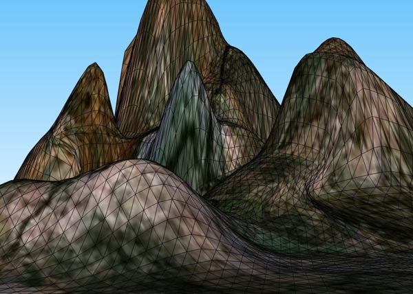 山峰3D模型图片