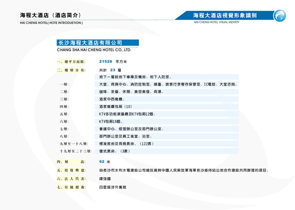 海程大酒店VIS矢量CDR文件VI設(shè)計(jì)VI寶典VI手冊酒店簡介序目錄