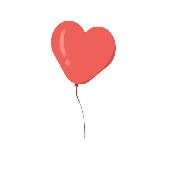 情人节儿童节卡通红色心形气球