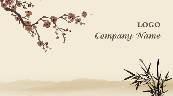 個(gè)性水墨名片