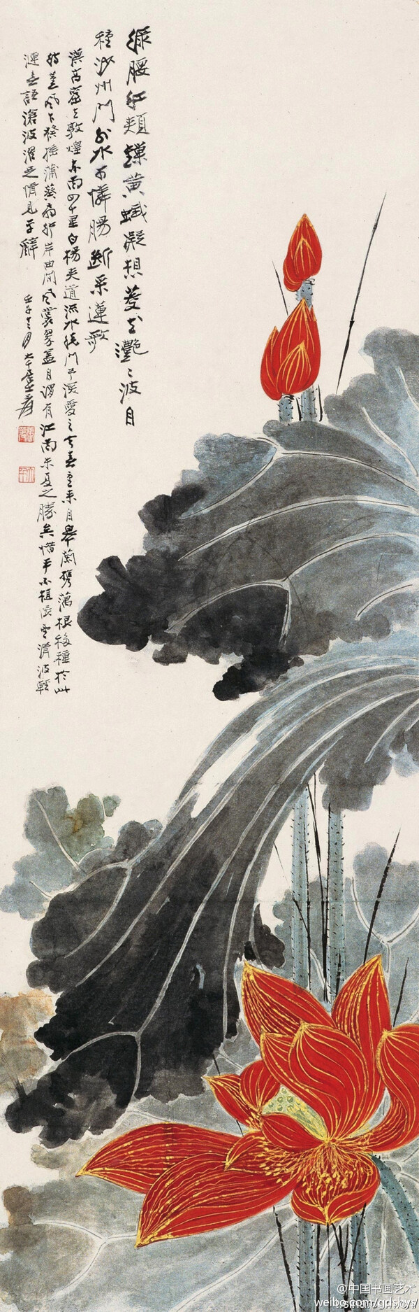 張大千國畫圖片