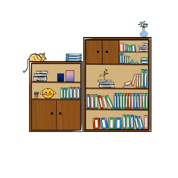 温馨木质家具木质书架