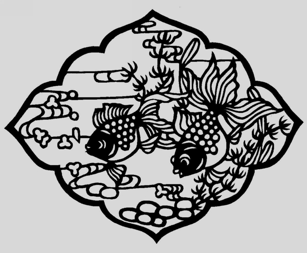 金魚剪紙
