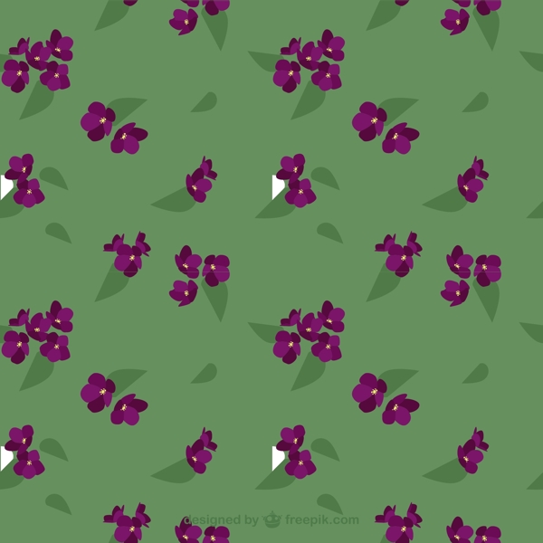 紫色的花朵图案