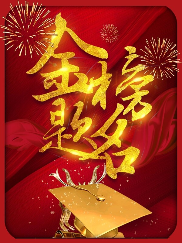 高考海報(bào)金榜題名