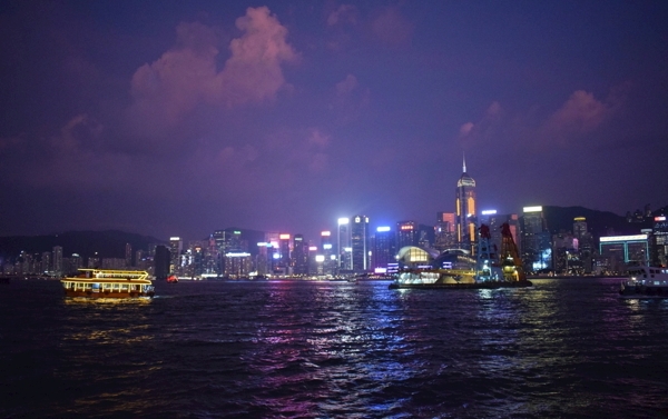 香港中环夜景