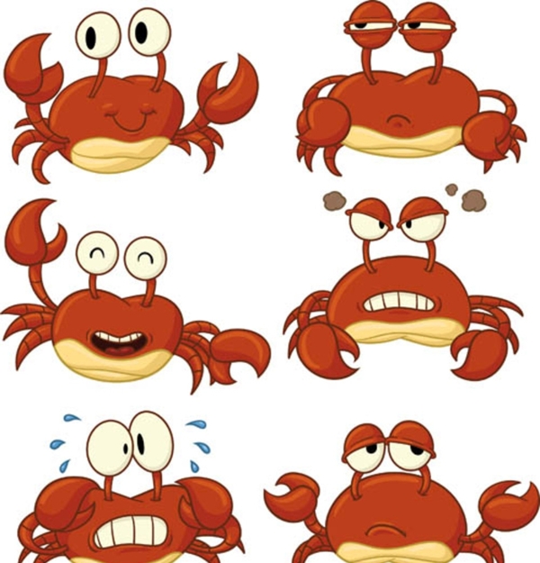 螃蟹动漫矢量图系列图片