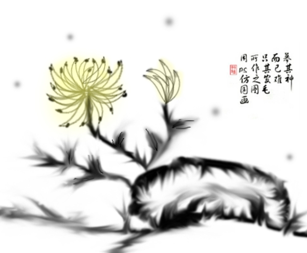 古風(fēng)菊花圖