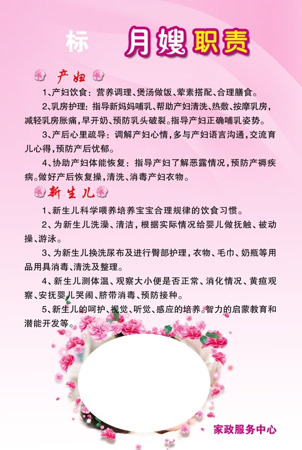 月嫂職責(zé)圖片