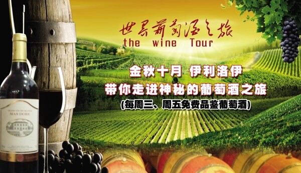 世界葡萄酒之旅海报图片