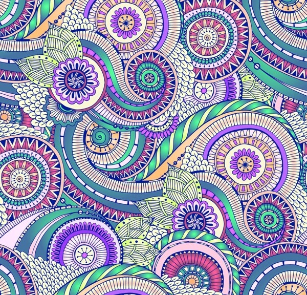 古典花紋圖片