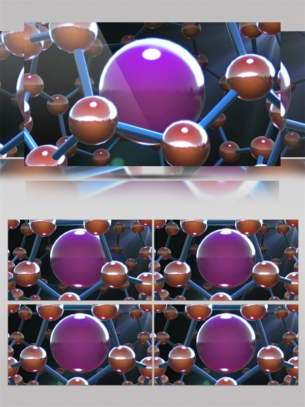紫色星际光球动态视频素材