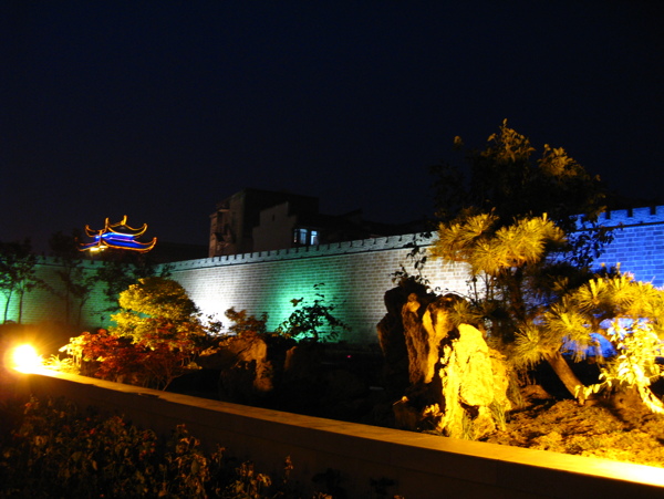 公園夜景圖片