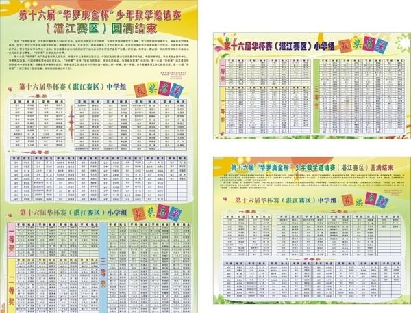 獲獎(jiǎng)名單圖片