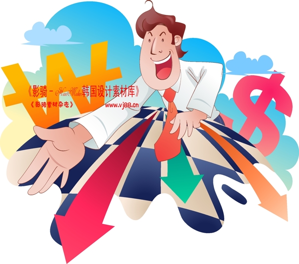 男性商業(yè)插畫(huà)商務(wù)矢量素材商務(wù)男性HanMaker韓國(guó)設(shè)計(jì)素材庫(kù)