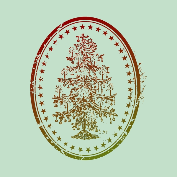 印花矢量圖T恤圖案植物樹幾何免費素材