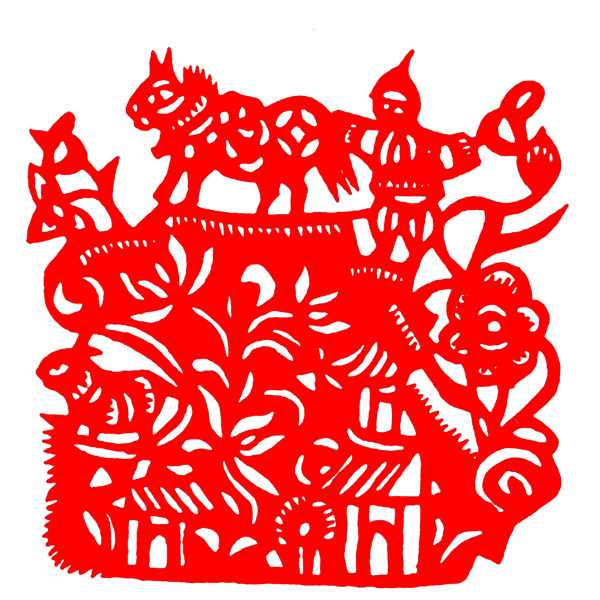 窗花剪紙民間美術(shù)0024