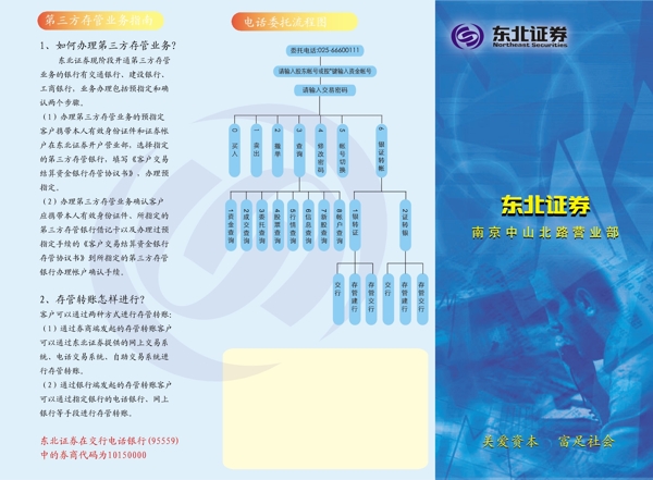 證券公司三折頁(yè)
