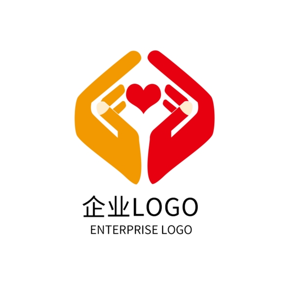 爱心科技公司LOGO设计企业标志
