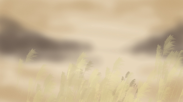 簡約古風(fēng)蘆葦背景設(shè)計(jì)