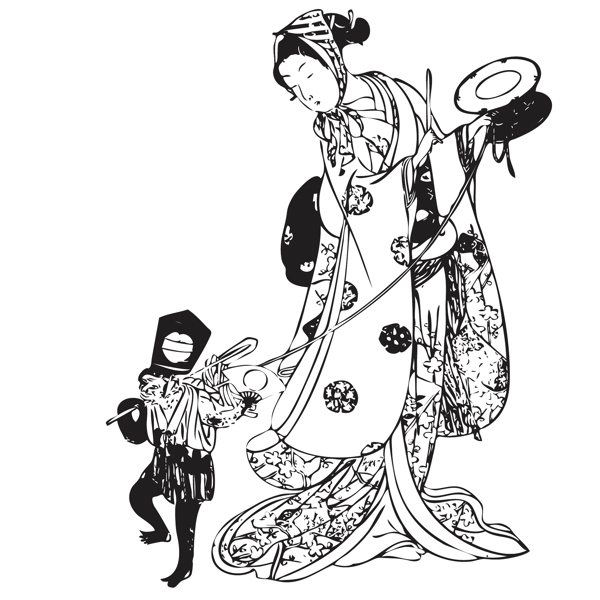印花矢量圖T恤圖案民族抽象免費素材