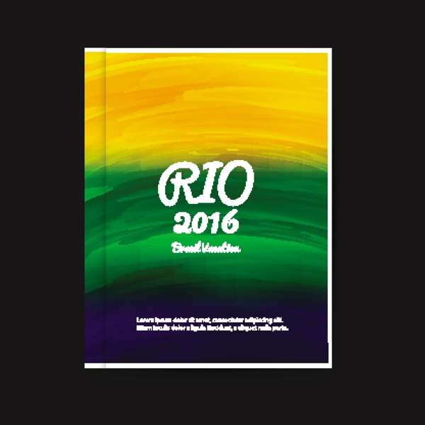 rio里约巴西奥运会水彩背景