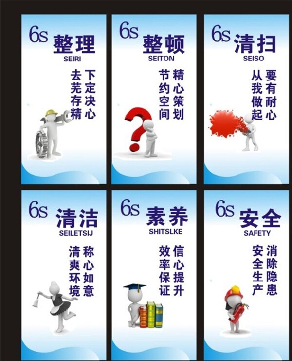 6S管理規(guī)范海報宣傳活動模板