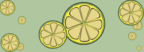 纯原创柠檬背景图